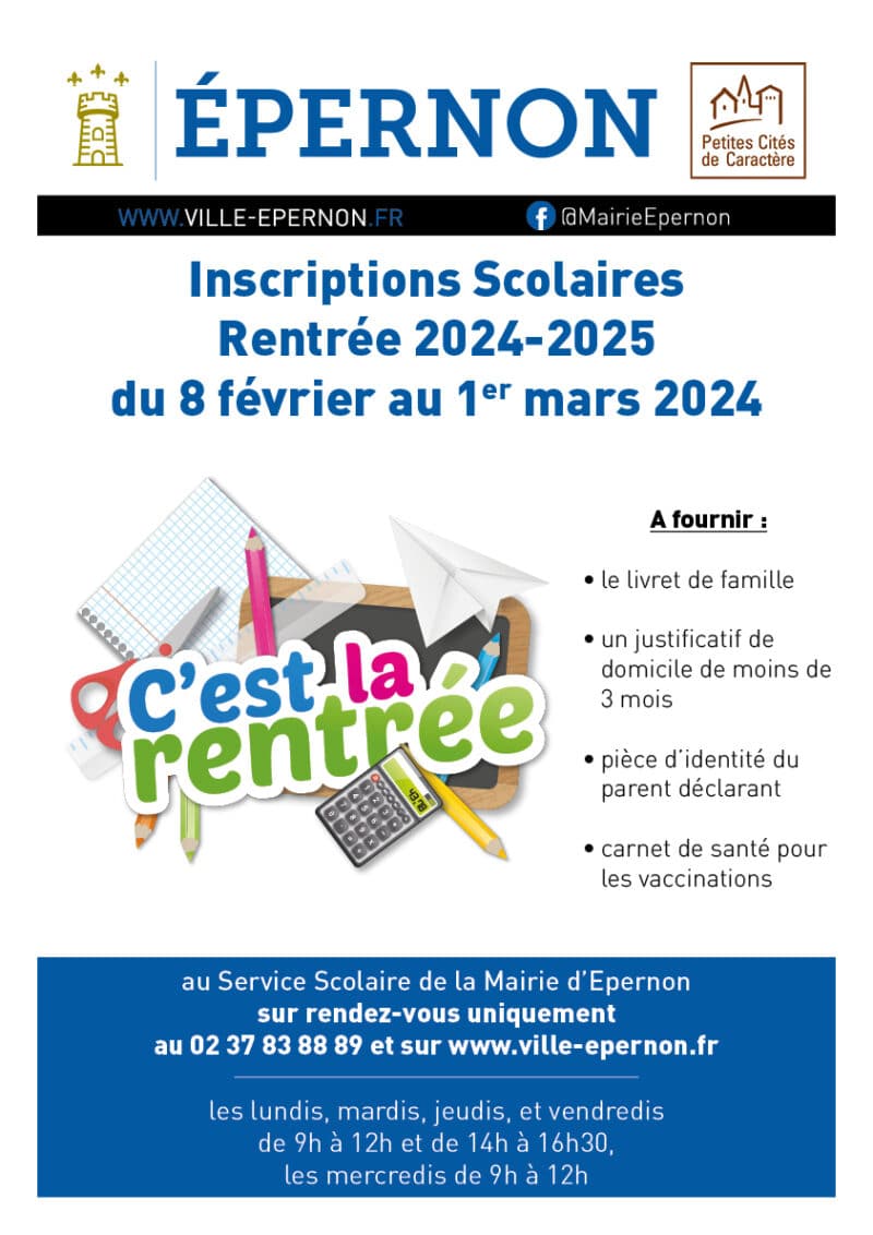 Inscriptions Scolaires Pour La Rentr E Ville D Pernon