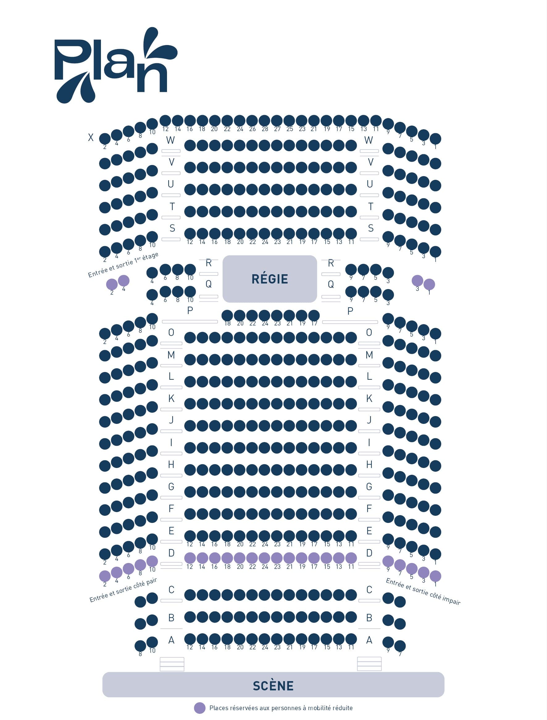 Plan de salle – les Prairiales 2025