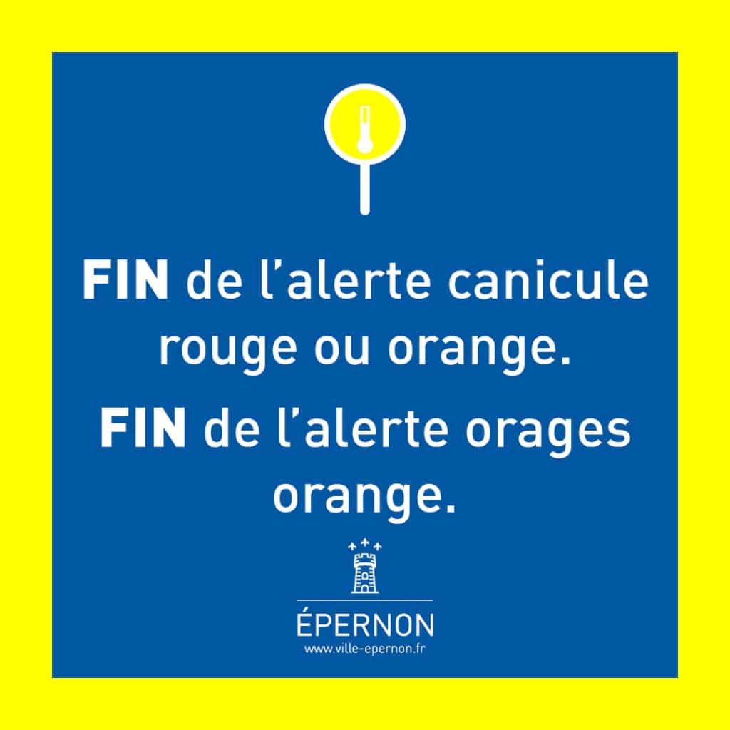 fin de l’alerte